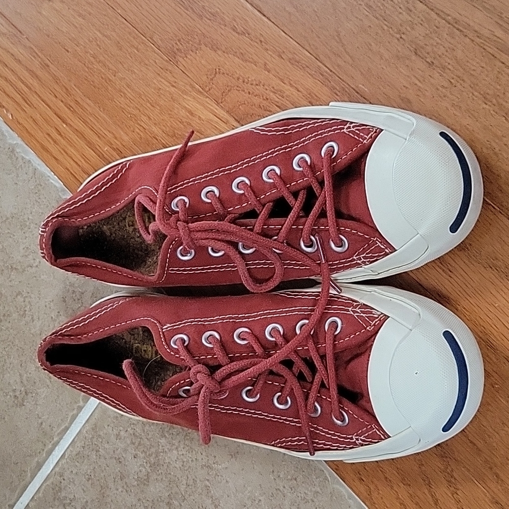 Converse Jack Purcell Canvas Rust Low Top Sneaker. Size 6.5.